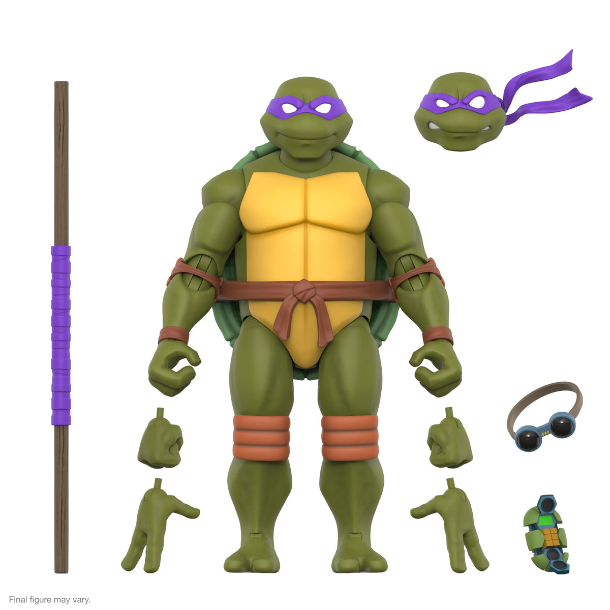 Super7 Donatello 2003 series figure, ideal for display and posing.