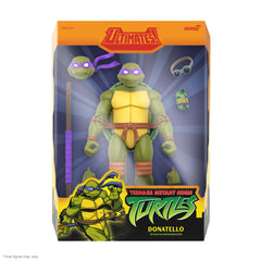 Super7 Donatello with double joints enables dynamic posing options.