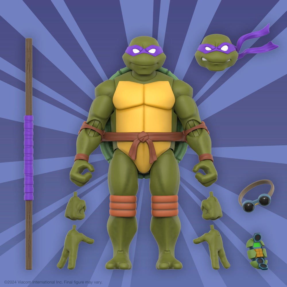 Super7 Donatello goggles accessory for authentic cartoon look.