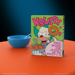 Super7 Krusty the Clown Ultimates Krusty-O's box for classic prop display.