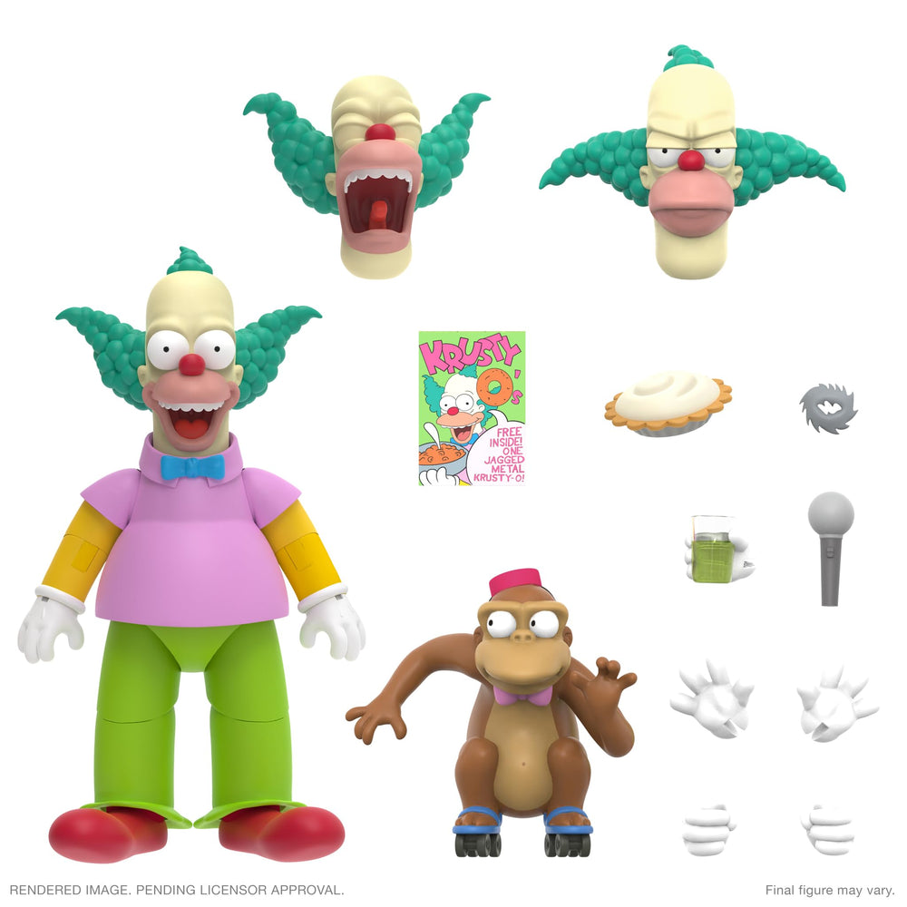 Super7 Krusty the Clown Ultimates Mr. Teeny figure completes the lineup.