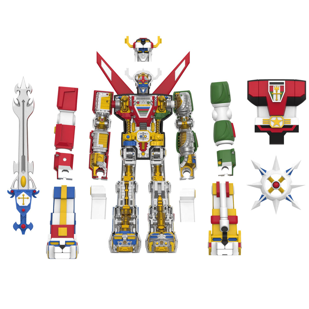 Super7 Voltron action figure with sword and shield for epic poses.