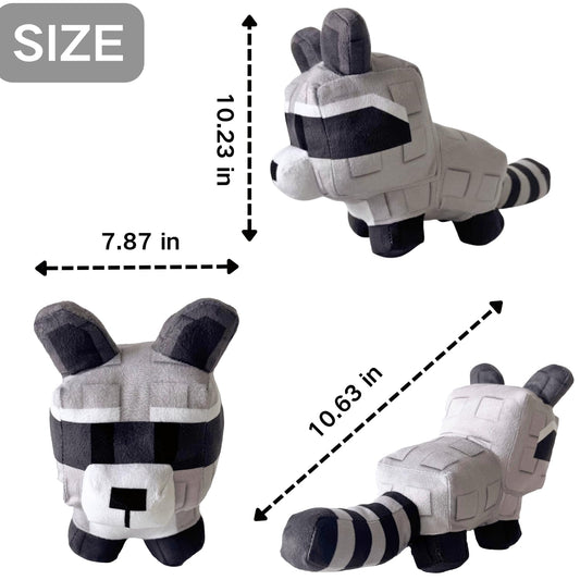 SUPERBE Grow a Garden plush fox grey, soft decor accent ideal for shelves.