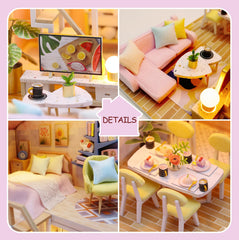 SUPERHIGH dollhouse furniture assembly image shows precise parts and fit.