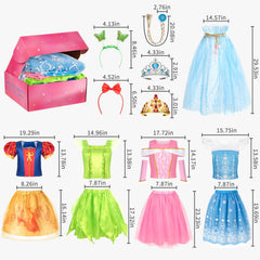 Included headbands complete the royal look with comfortable wear.