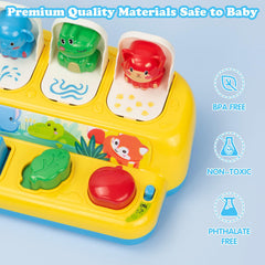 SUPERHIGH Pop Up Toy quiet mode offers battery-free calm play.