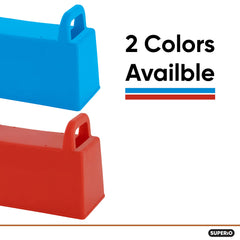 Red and blue Superio pack invites versatile snow and sand play.