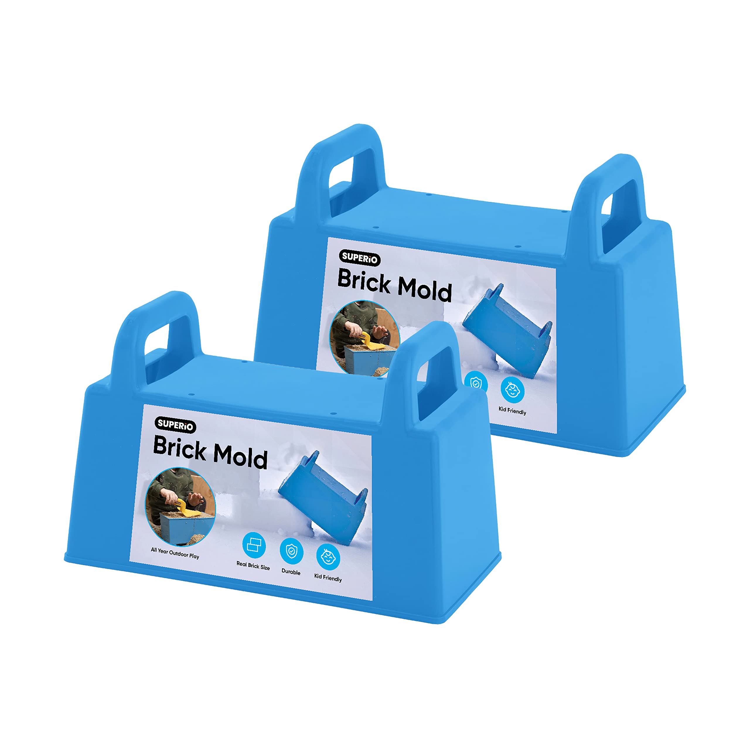 Superio Snow Brick Maker pair for quick, consistent brick blocks