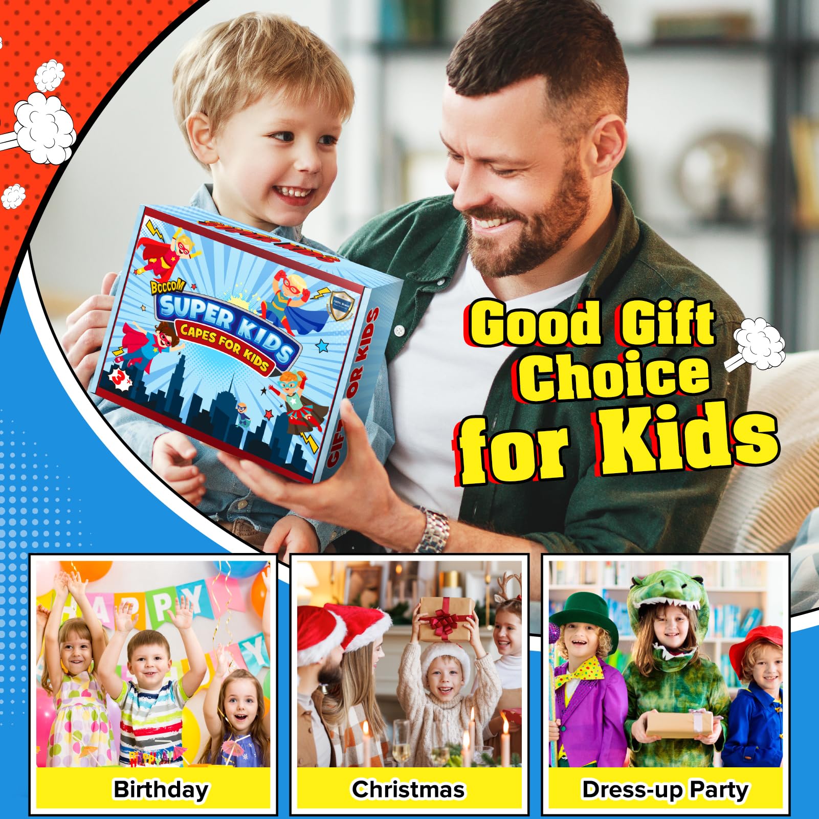 SUPER ROKO gift-ready dress-up set ideal for birthdays or holidays.