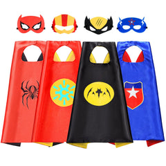 SUPER ROKO red and black cape for kids, ready to soar during playtime.