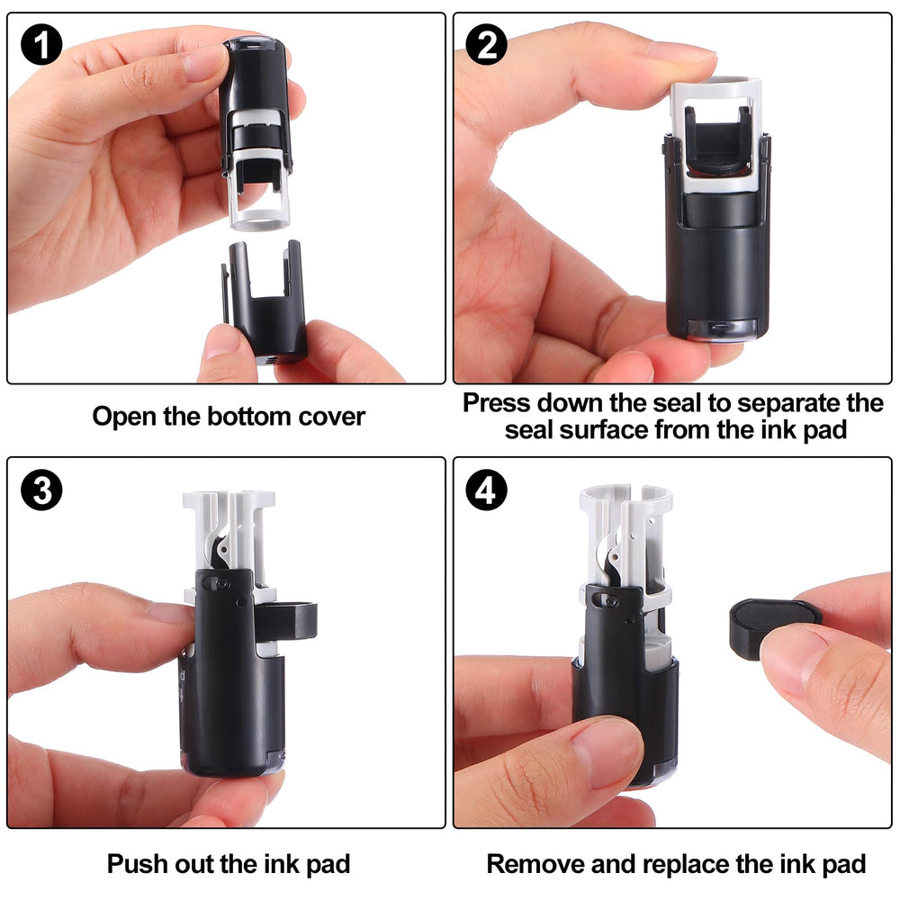 Supervitae paw print stamps with protective covers for longevity.
