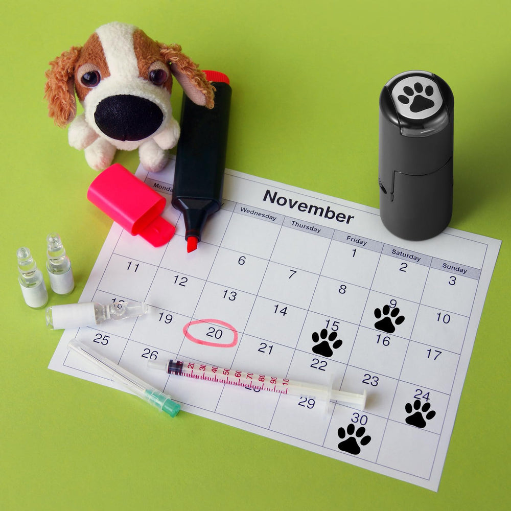 Supervitae paw print stamps great for party favors and crafts.