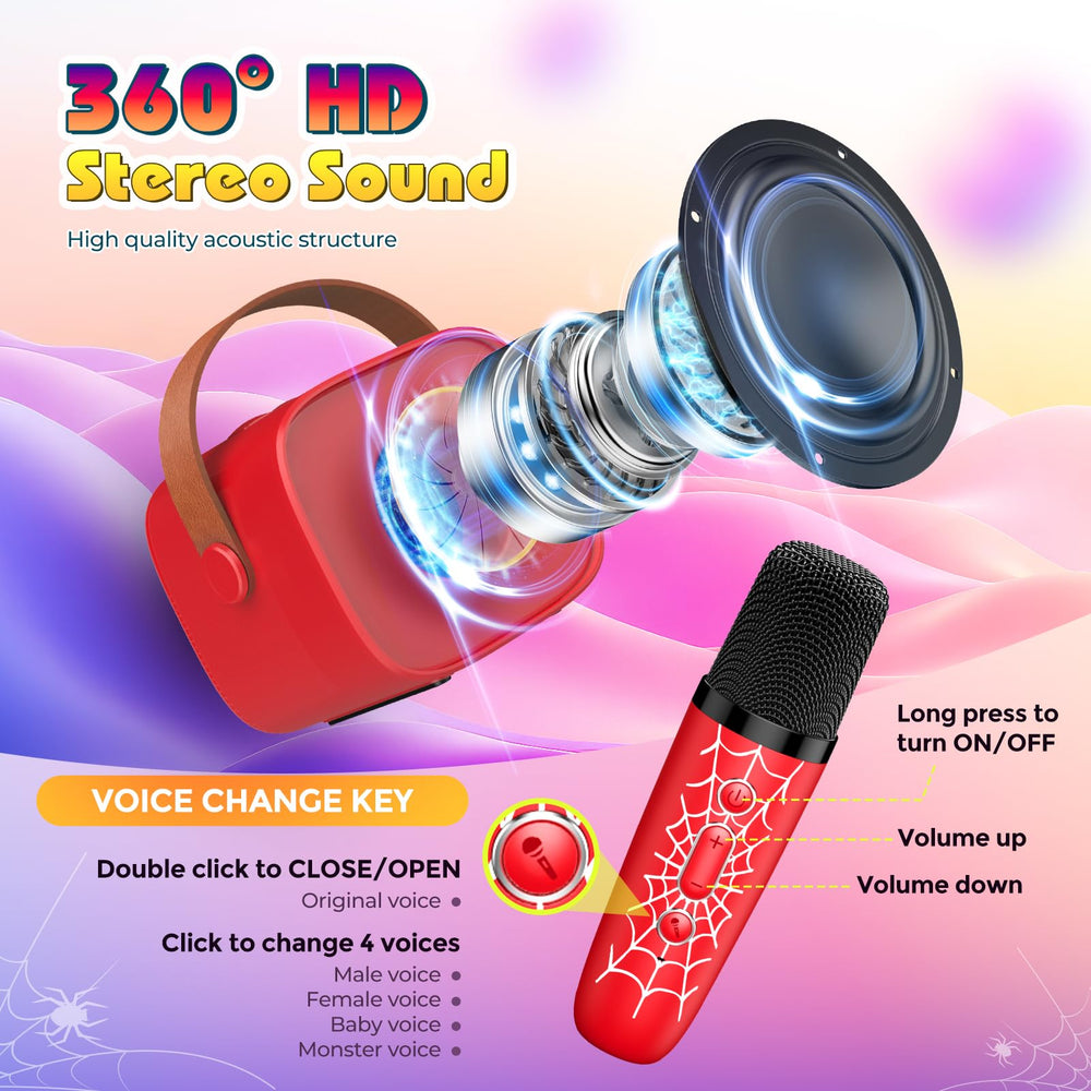 Superwin Hi Fi sound delivers clear vocals for any performance.