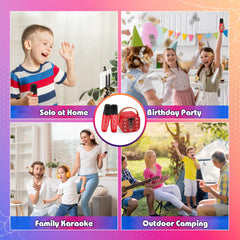 Superwin LED light syncing with music enhances home karaoke parties.