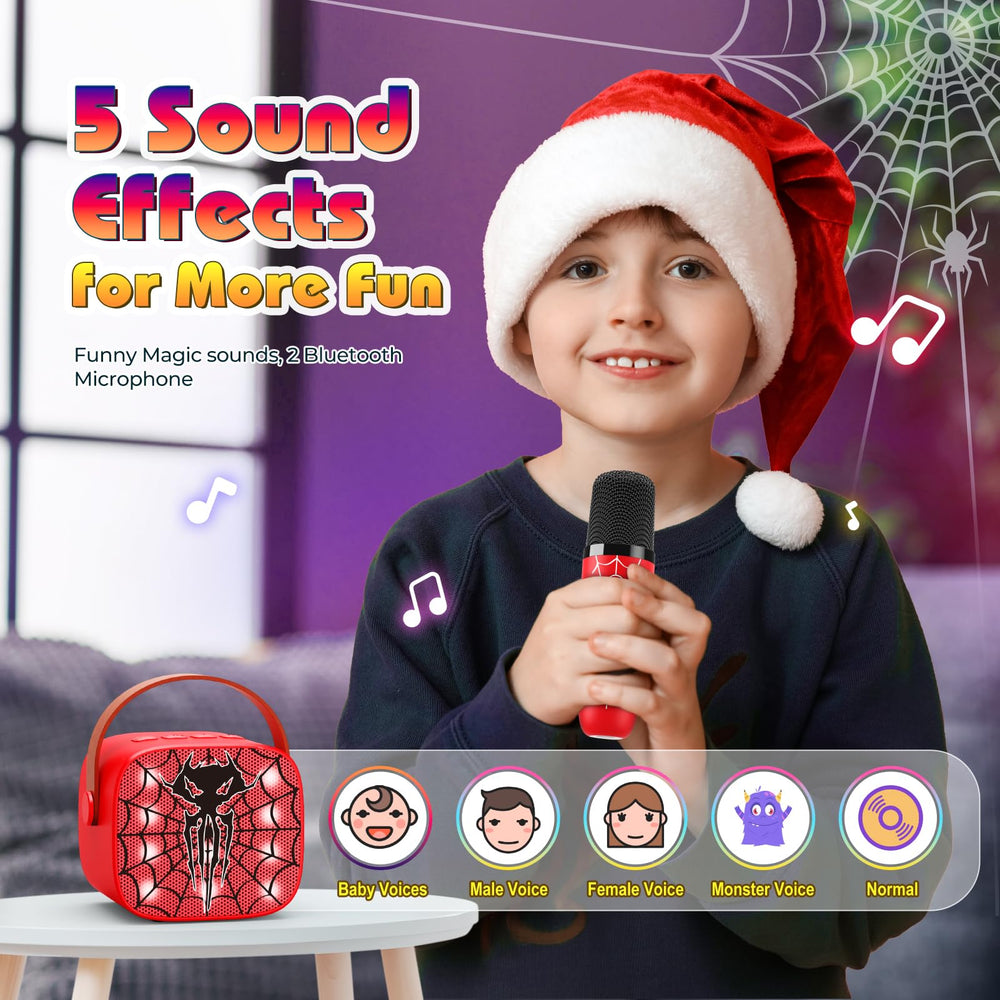 Superwin wireless microphones for kids' karaoke sessions with simple setup.