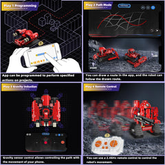 Suplanet robot featuring gyroscope for smooth, precise movement control.