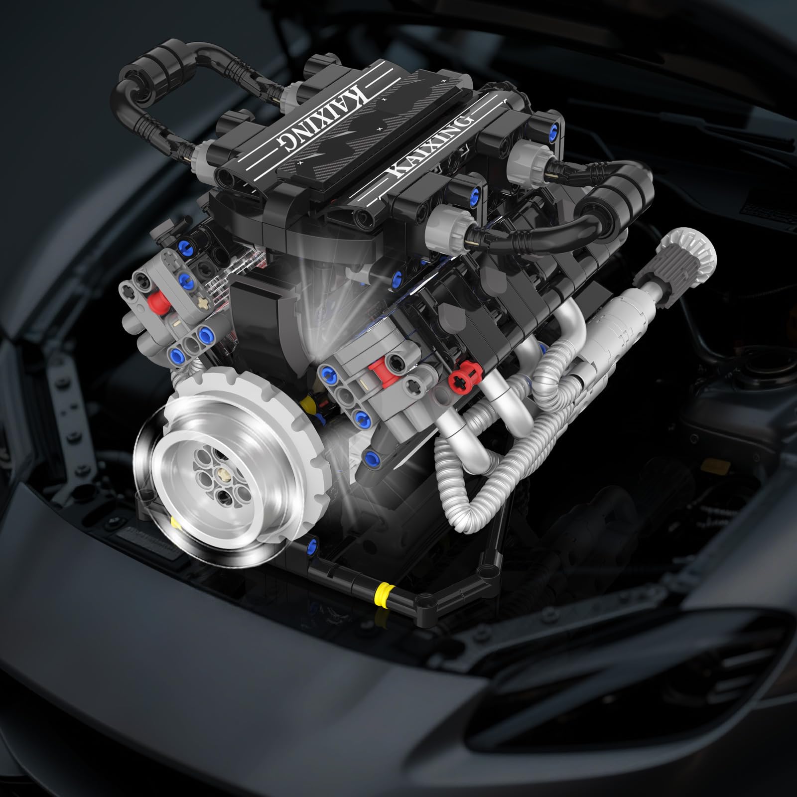 Suplanet pistons movement view highlights mechanical motion.