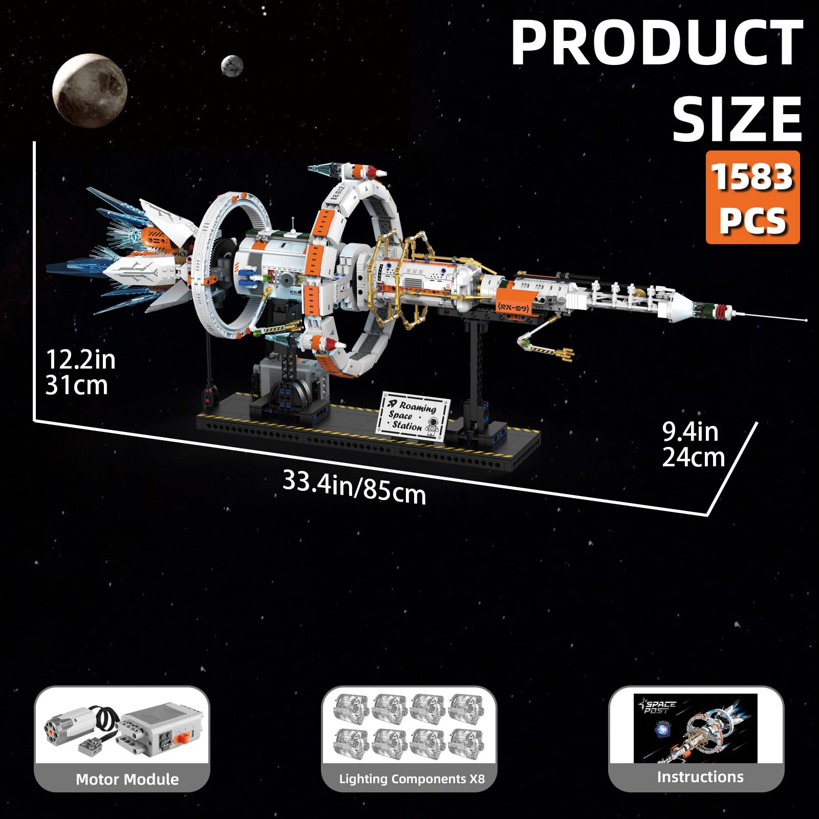 Suplanet Space Station display stand for a stable home showcase