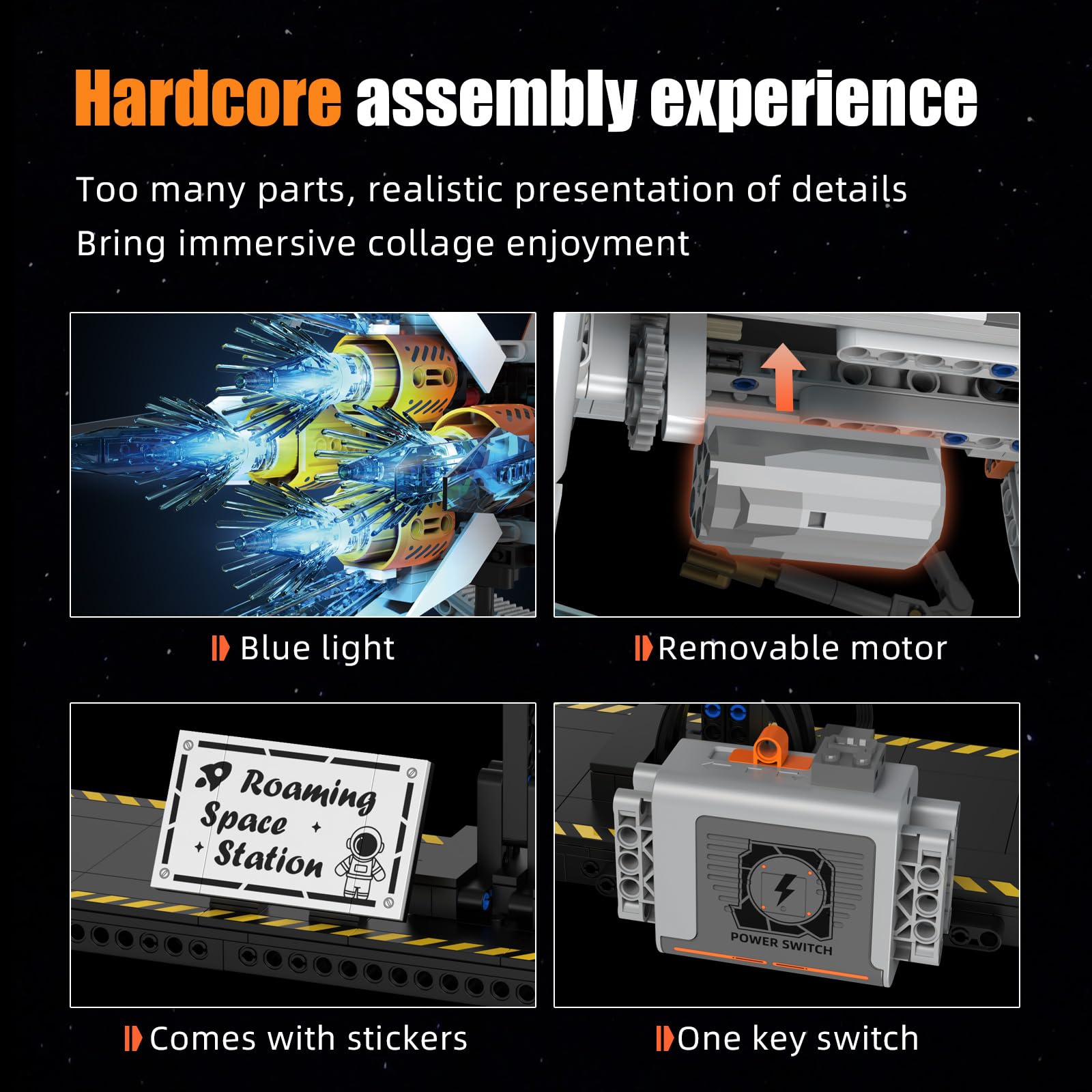 Suplanet Space Station instruction manual guides assembly