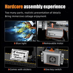 Suplanet Space Station instruction manual guides assembly