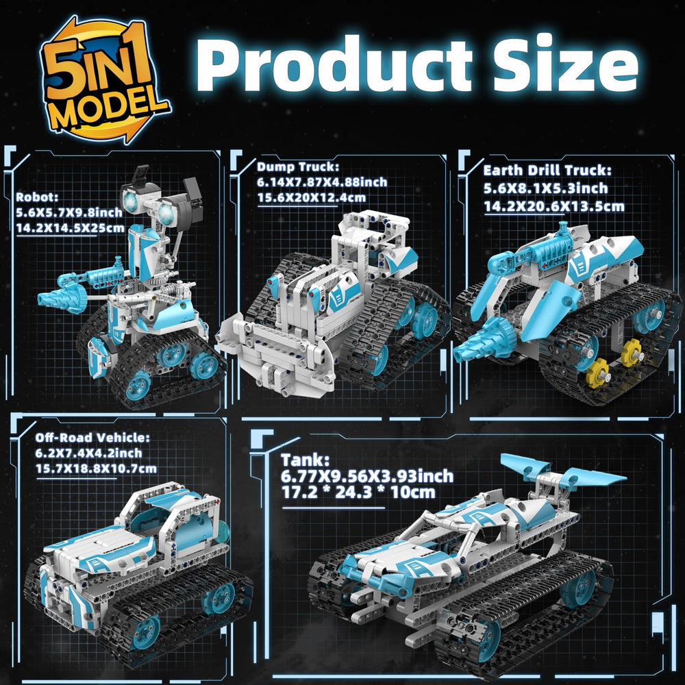 Suplanet STEM Robot dual control with modular design for easy reconfiguration.
