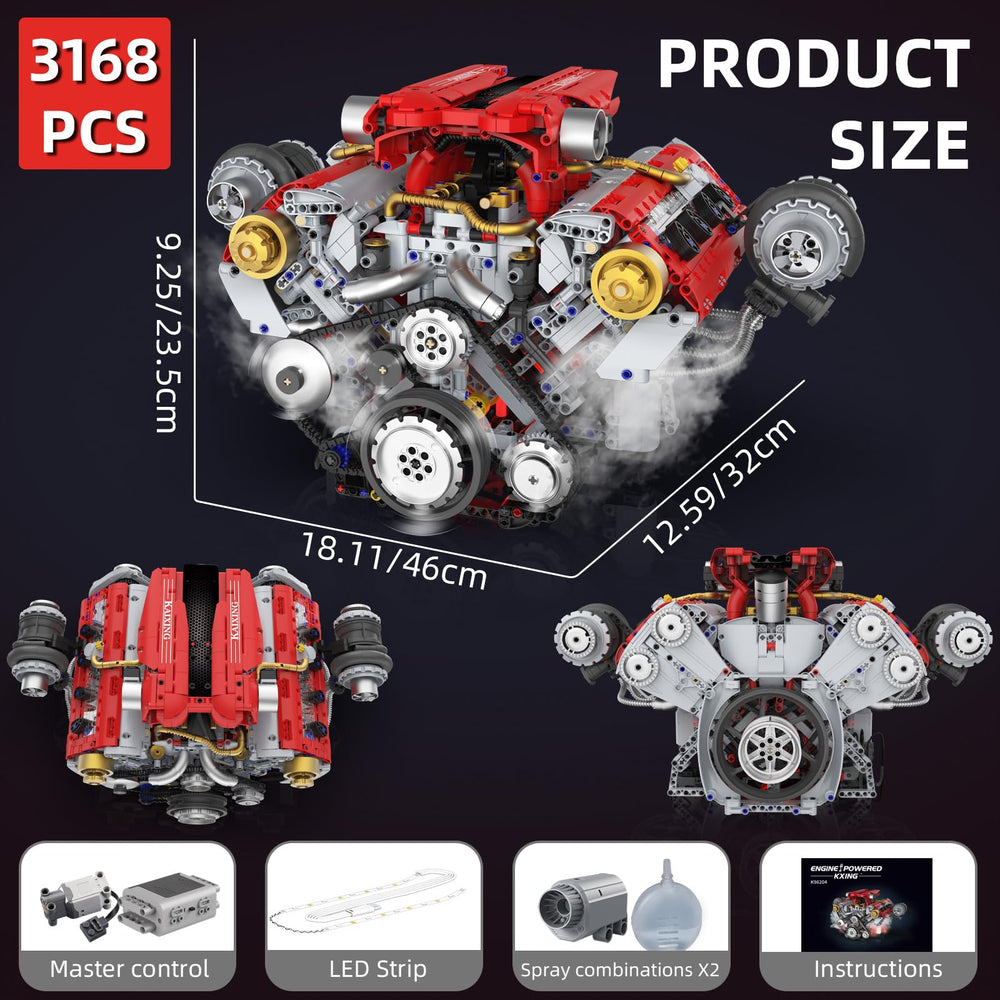 Suplanet V8 engine kit doubles as desktop decor for home or office spaces.