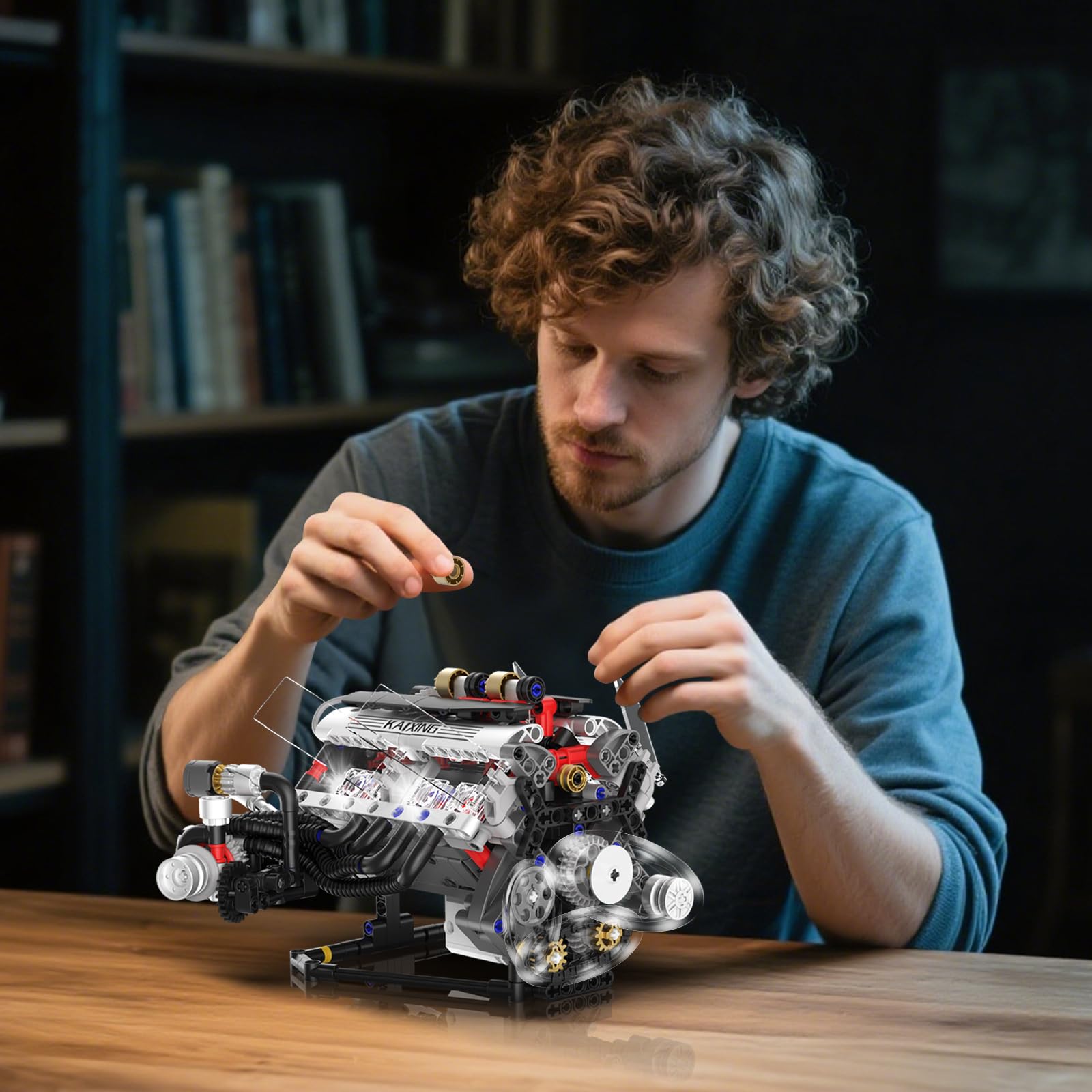 Suplanet V8 Engine Kit ideal gift for car enthusiasts and STEM fans.