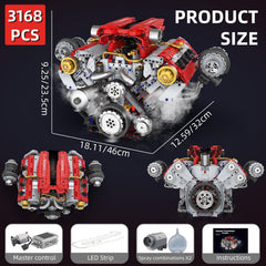 Suplanet V8 engine kit doubles as desktop decor for home or office spaces.