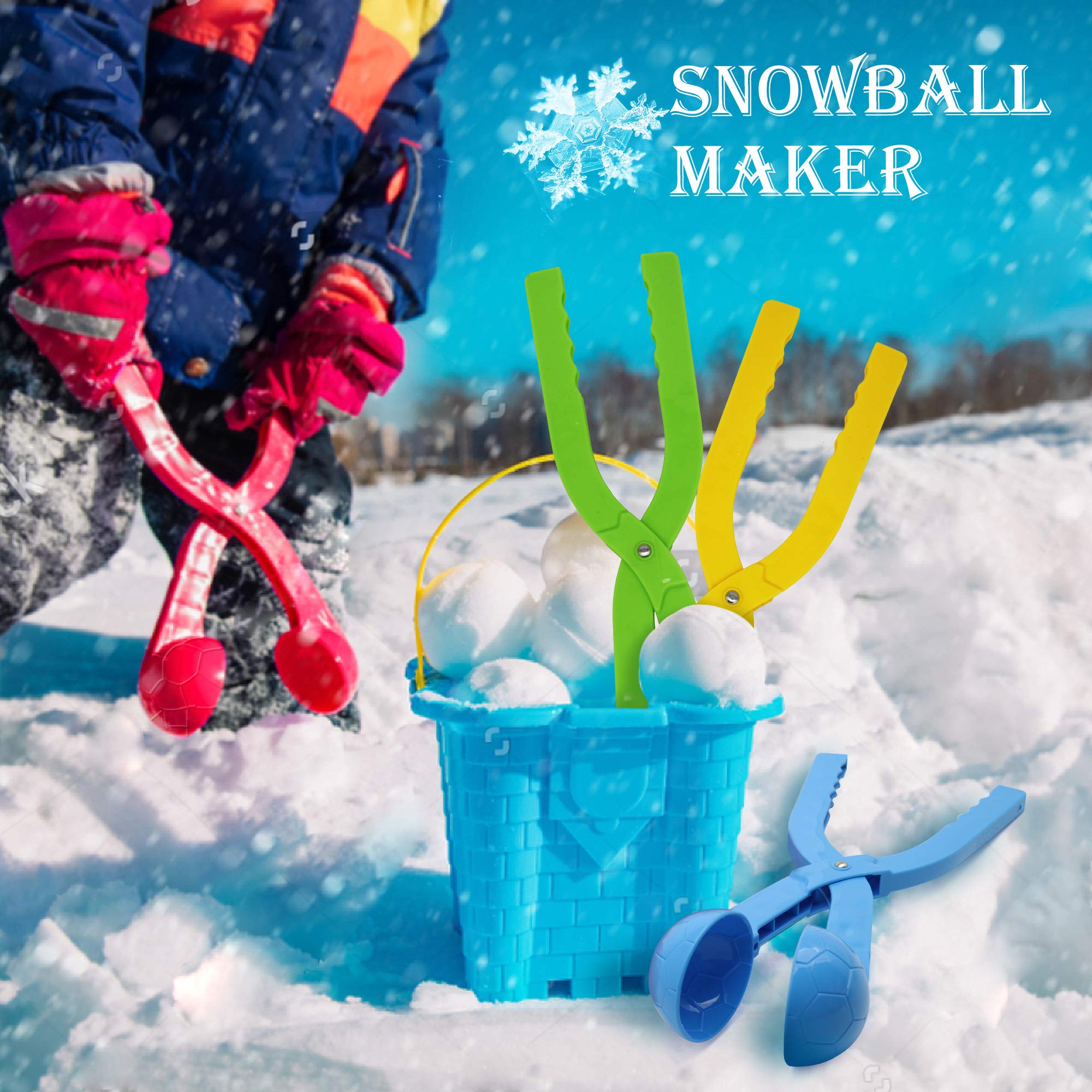 SupMLC Snowball Maker long handle keeps hands warm.