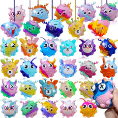 Supovil 72pcs pop it ball bulk pack for stress relief and sensory play.