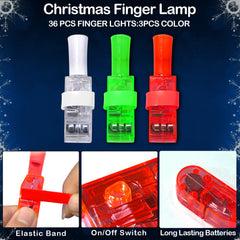 SURCVIO finger lights reindeer pattern glow for kid-friendly fun