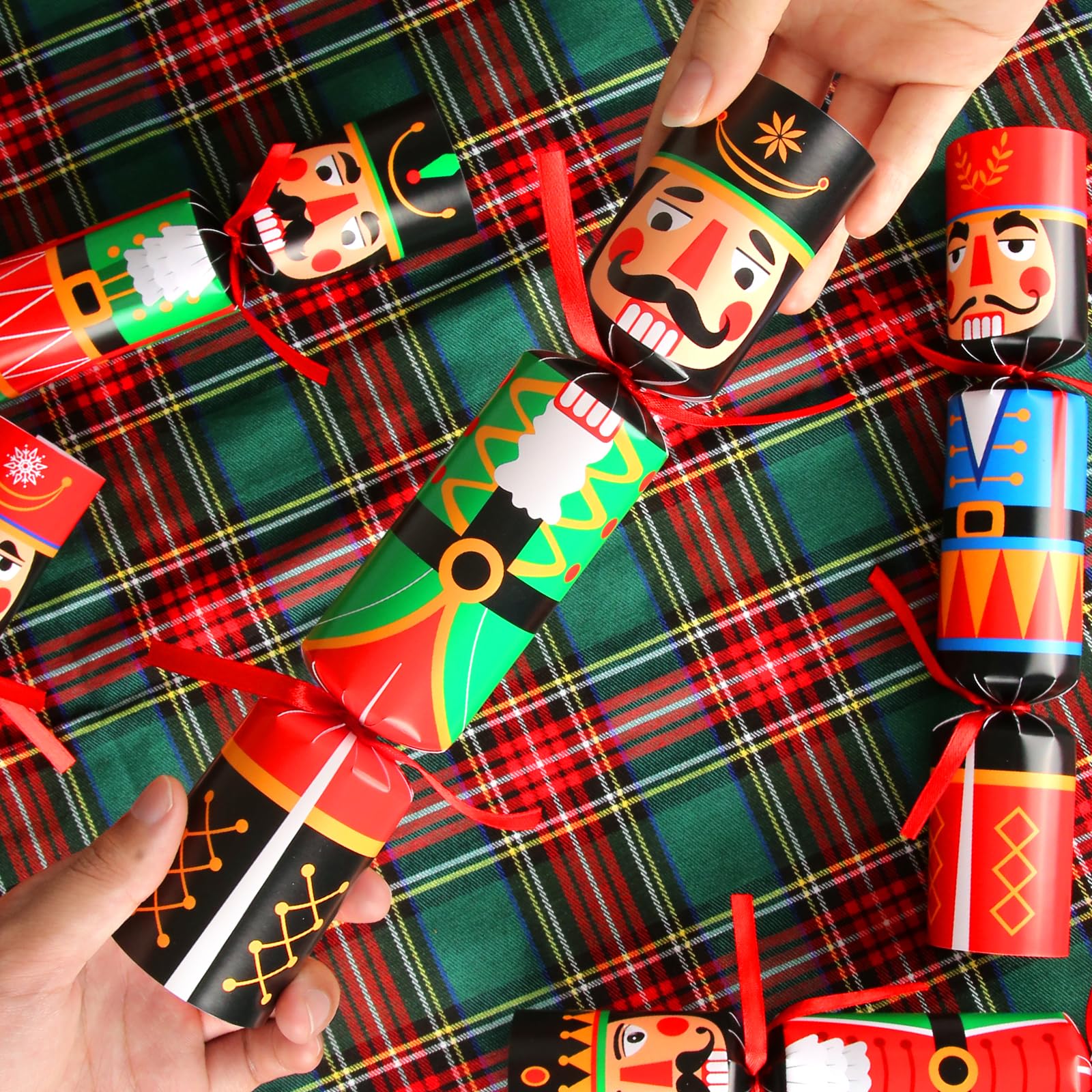 SURCVIO non-snap Christmas table favor with a variety of tiny gifts for holiday cheer