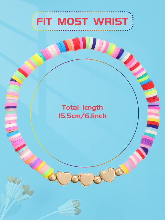 Sureio beaded stretch bracelet with soft ceramic beads for durability.