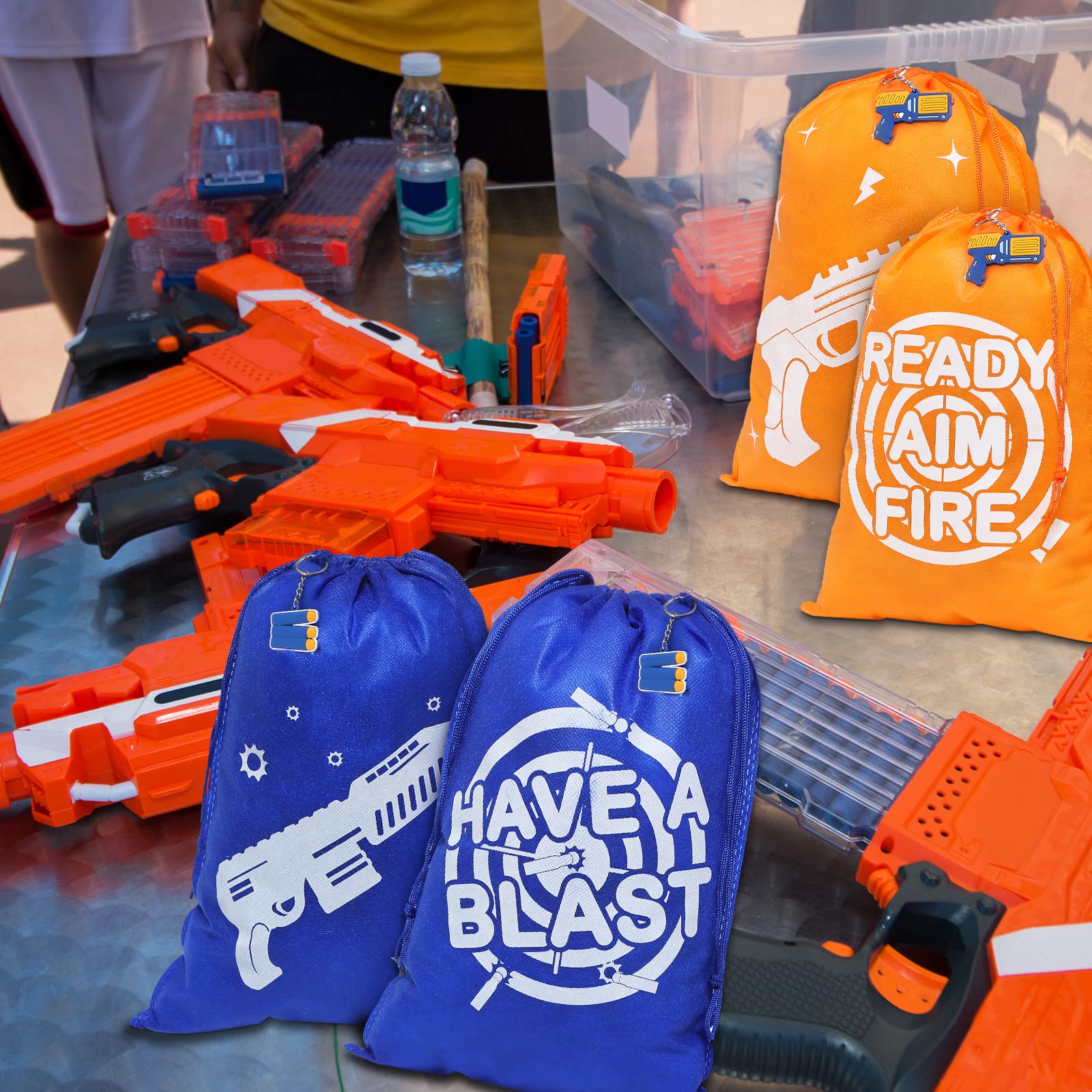 Sureio Dart Battle party supplies arranged for a lively event.