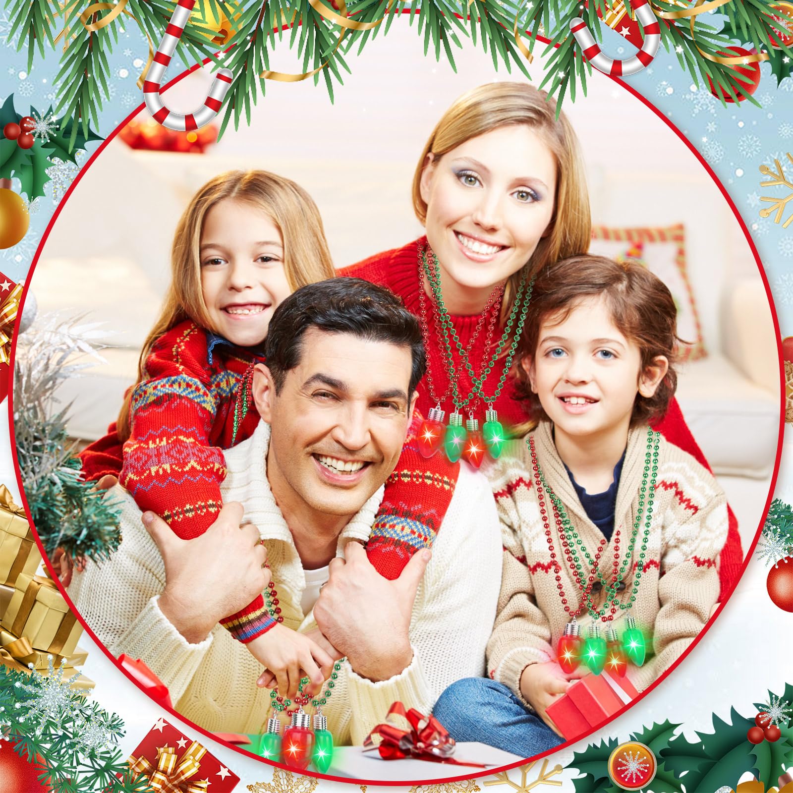 Sureio LED Christmas necklace suitable for gifts and party favors.