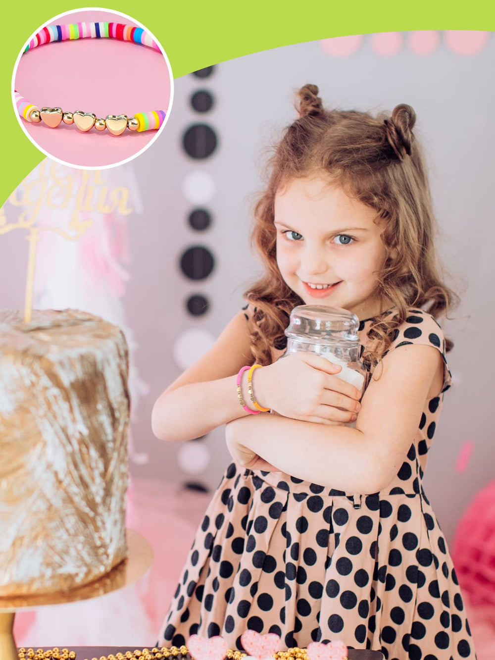 Sureio party favors bracelet for girls and women at celebrations.