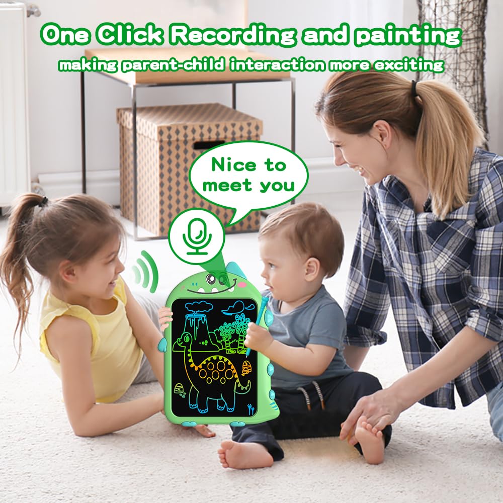 Surekuo dinosaur sounds and voice recorder boost imaginative play.