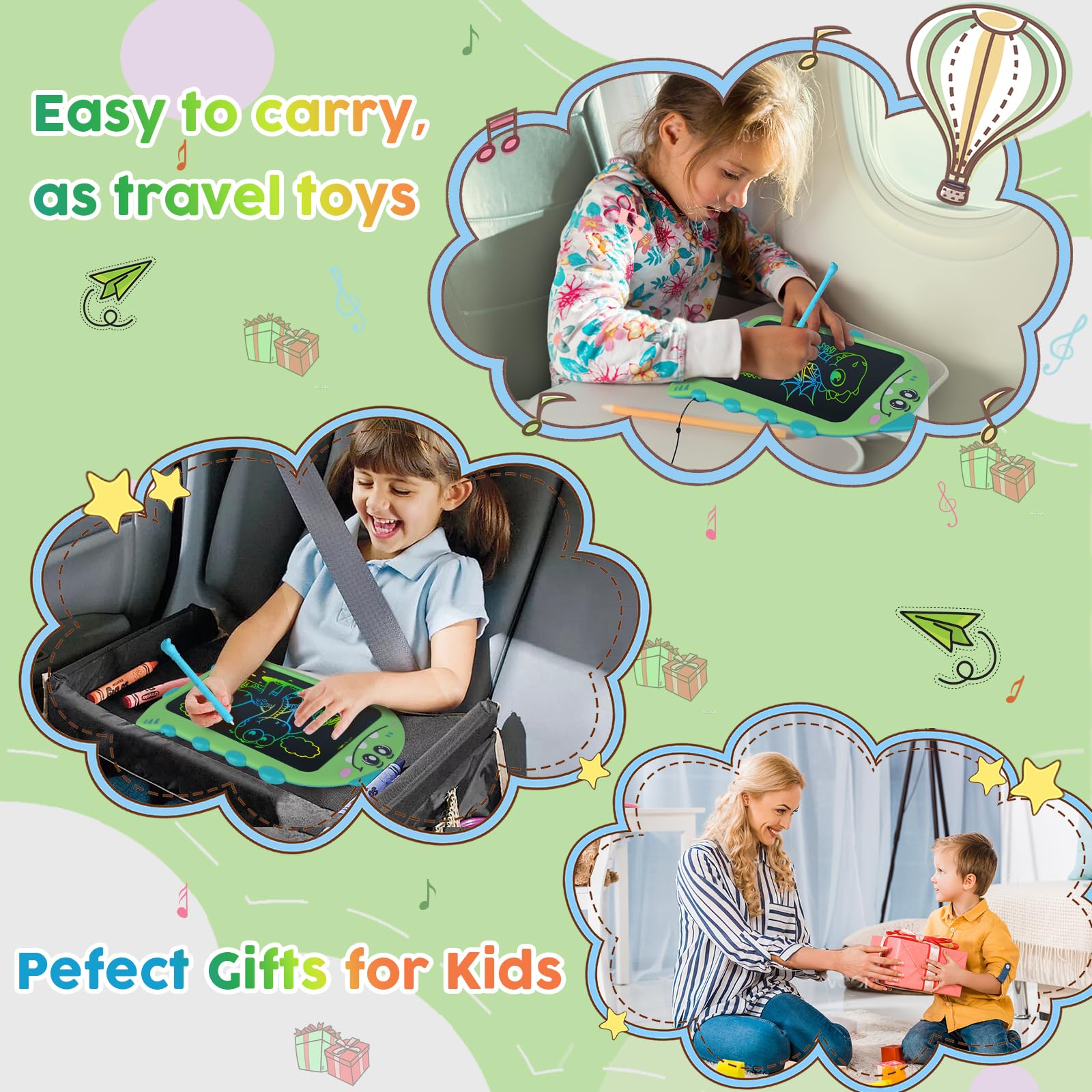Surekuo mess-free screen reduces paper waste during learning.