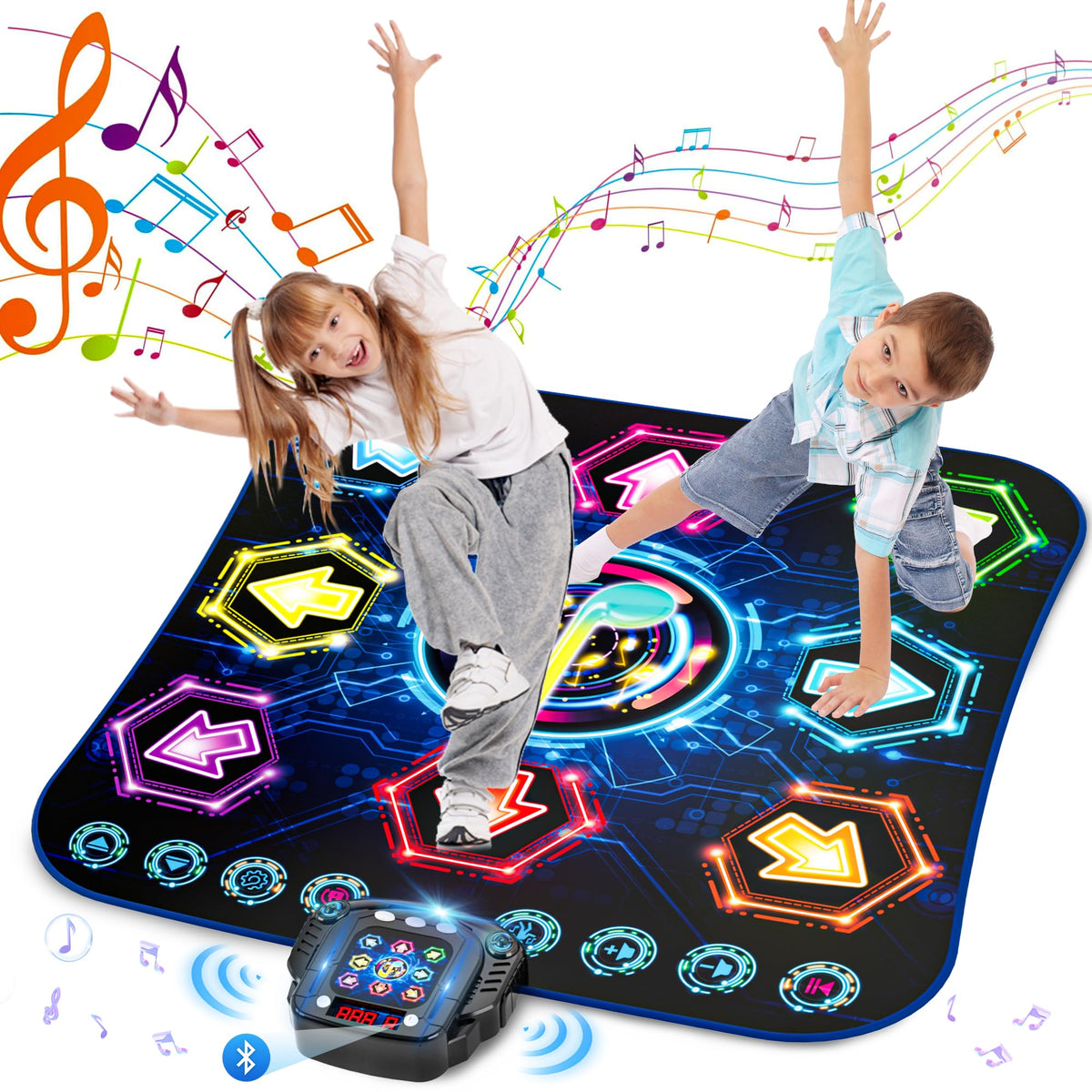 Surelect Dance Mat with 8-arrow lights for engaging home practice