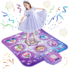 Surelect Dance Mat with 8-button design for princess-style play and music-synced steps.