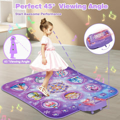Surelect Dance Mat glow lights and stand enhance visuals during play.