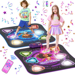 Surelect Dance Mat front view showing two mats for spacious two-player play
