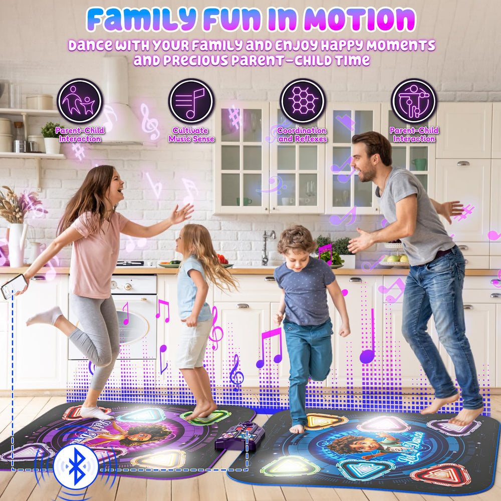Surelect Dance Mat non-slip surface keeps kids safe during moves