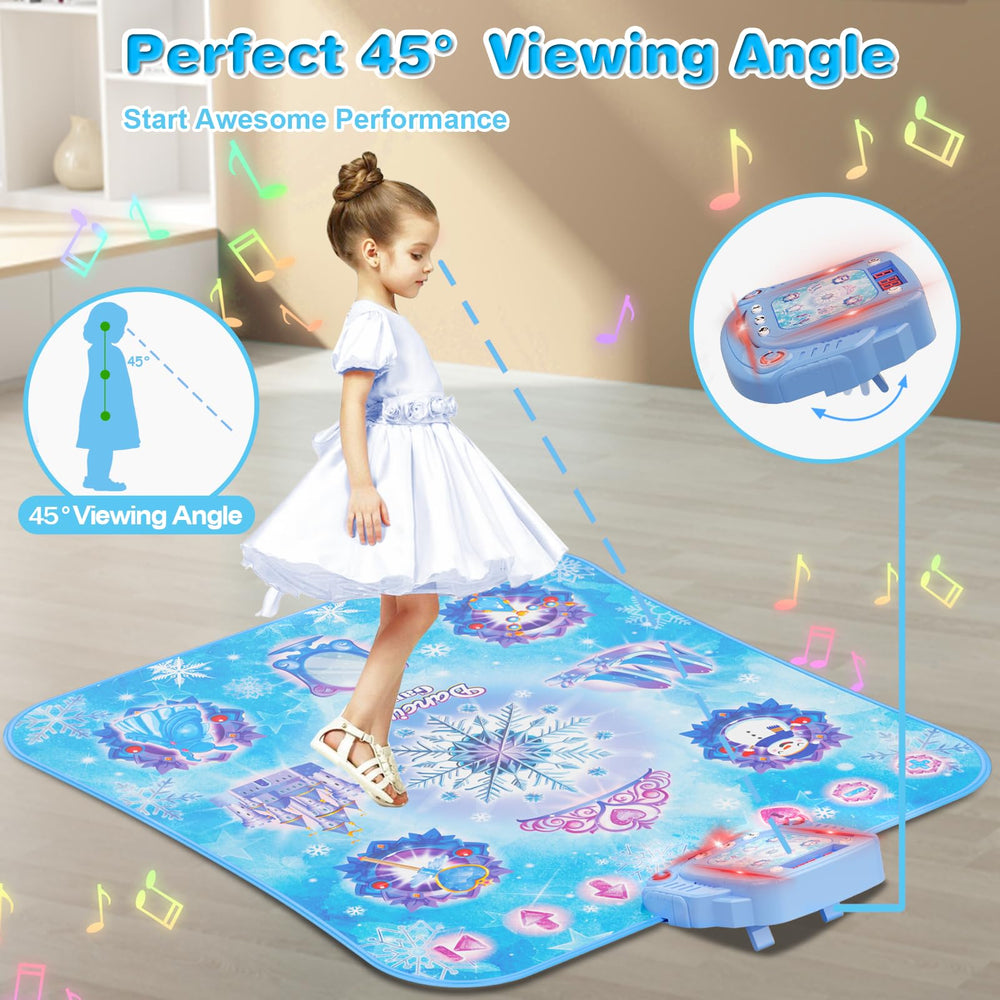 Surelect flowing lights and sturdy stand illuminate kids during dance moments
