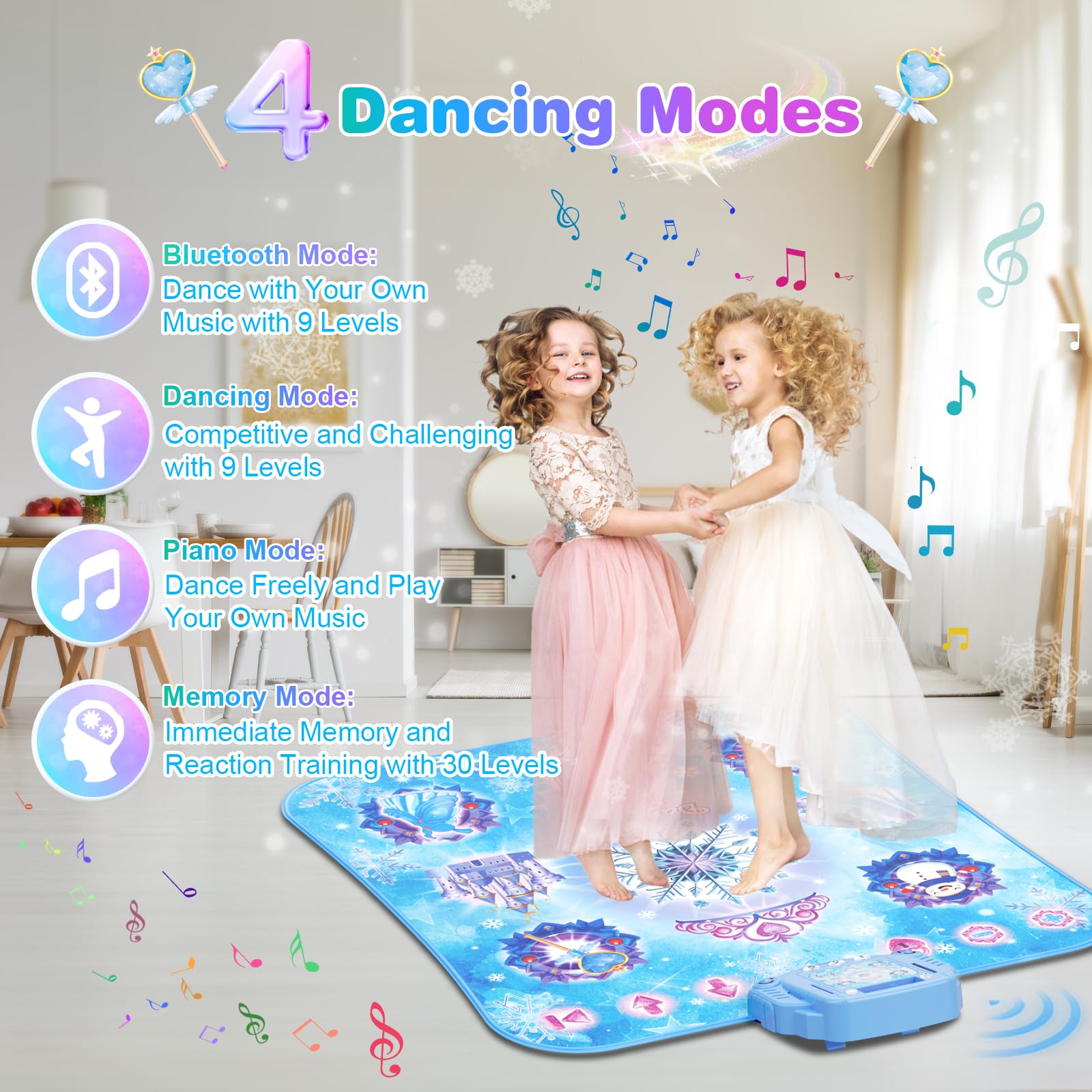 Surelect non-slip waterproof surface keeps dancing safe and easy to clean