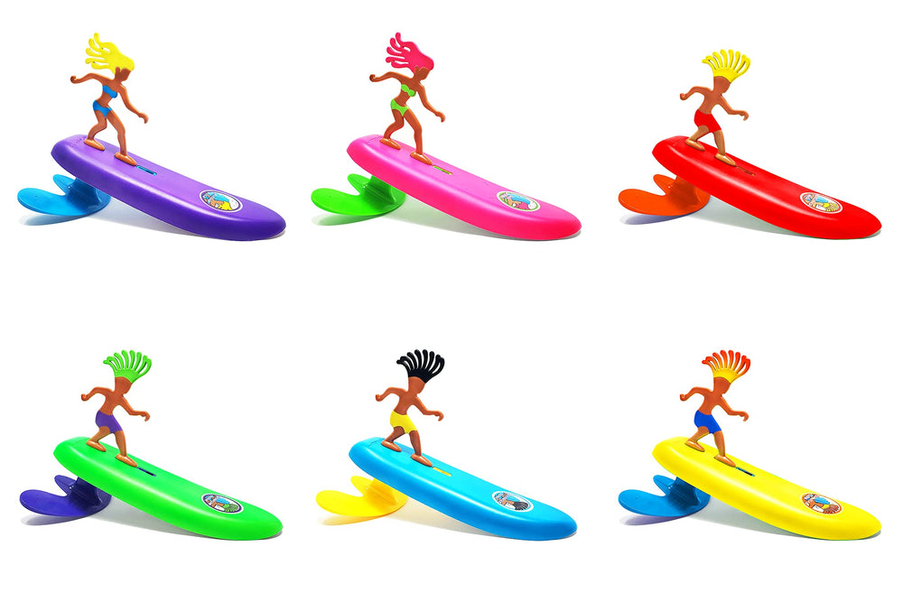 Surfer Dudes Bali Bobbi components shown for simple snap-and-click assembly