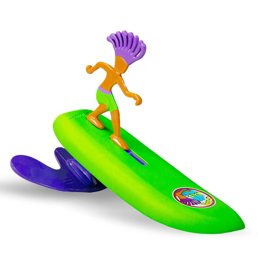 Surfer Dudes J-Bay Jack mini surfer riding a wave for outdoor beach play.