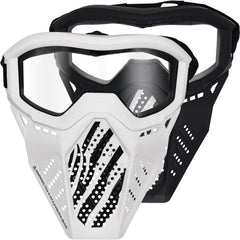Surper 2-pack tactical masks, front view in black and white for team distinction