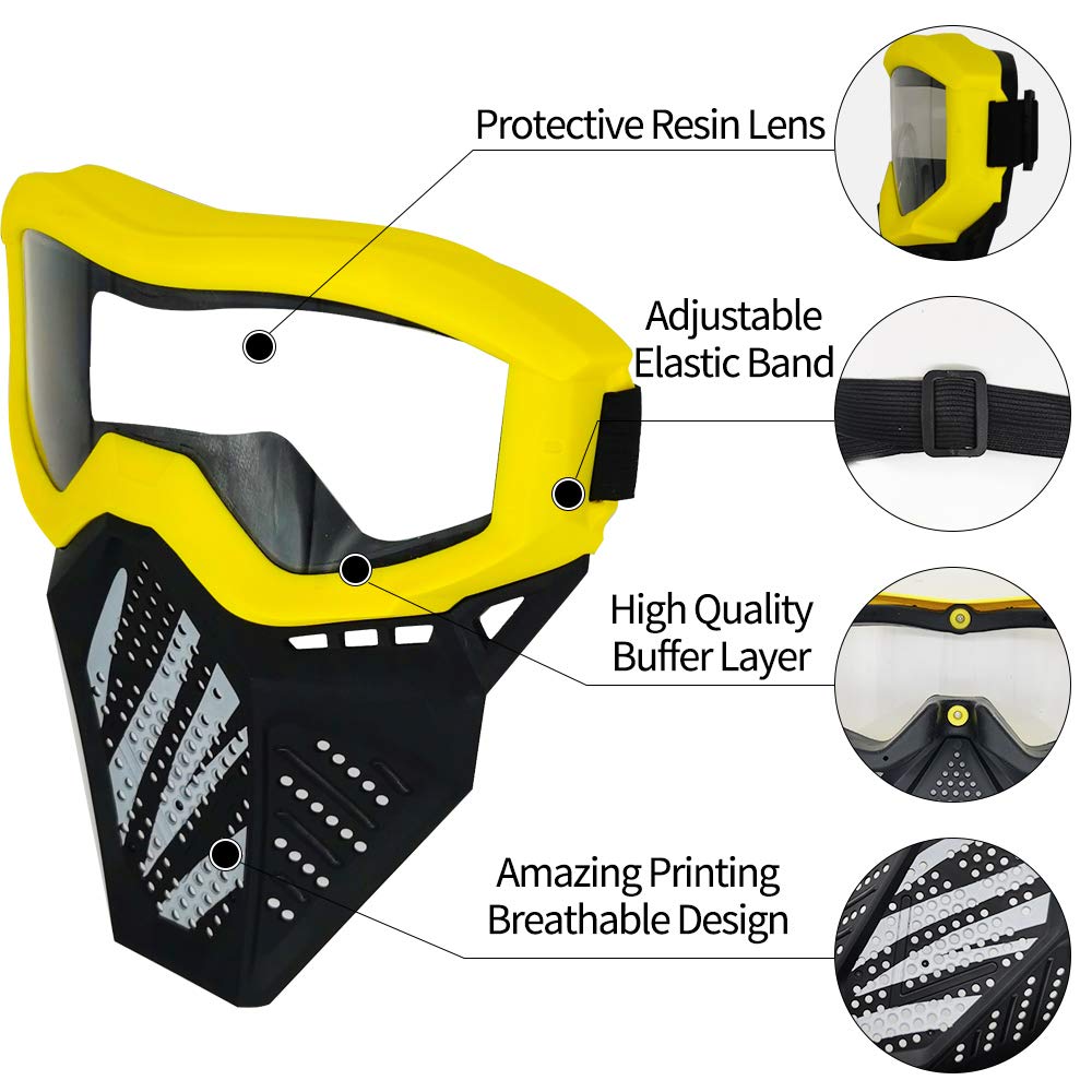 Surper tactical mask made from eco-friendly ABS plastic for durability.