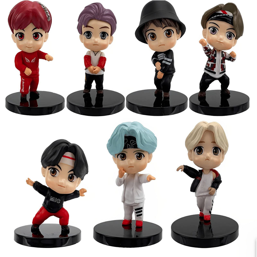 SurpriseSeptember BTS cake toppers set: assembling characters for a colorful birthday cake